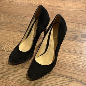 Black Suede Women's High Heel Pumps